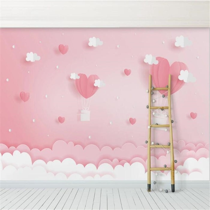 3D Pink clouds wallpaper