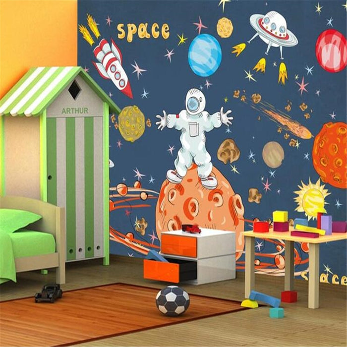 3D Astronaut cartoon wallpaper