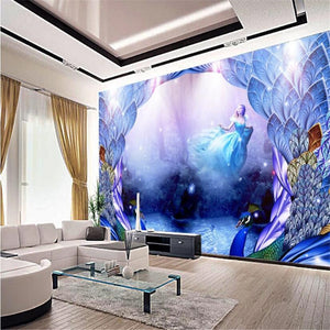 3D Forest peacock wallpaper