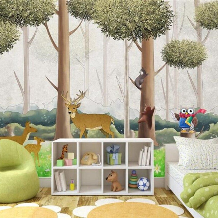 3D Forest owl wallpaper