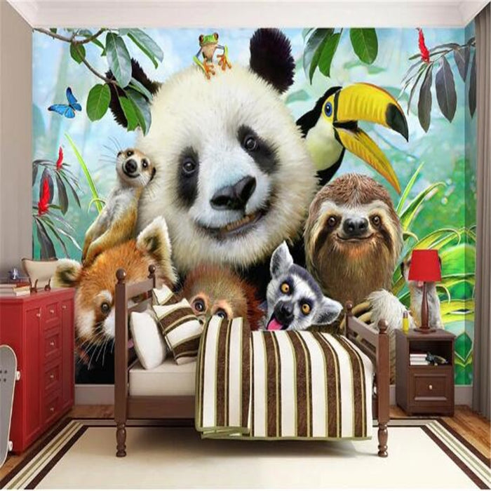 3D Zoo group wallpaper