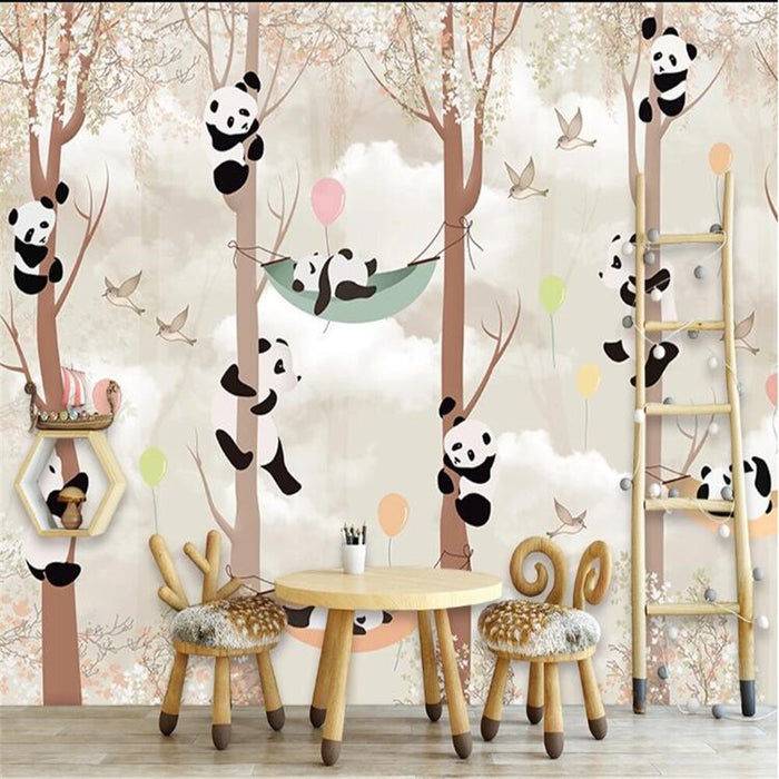 3D Cartoon panda wallpaper