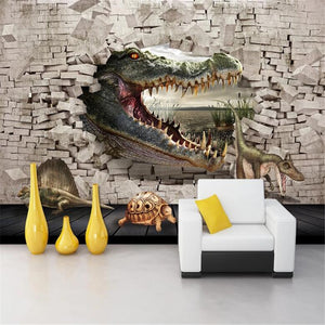 3D Crocodile dinosaur wallpaper