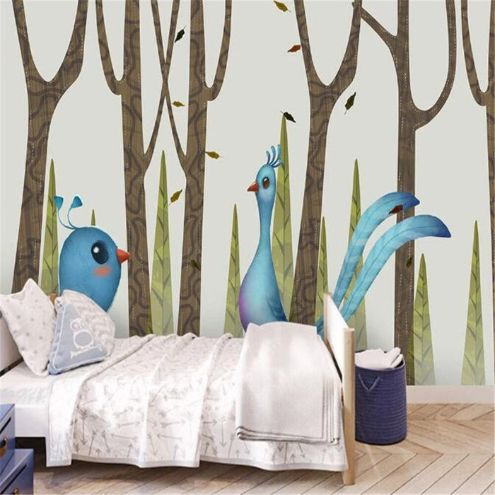 3D Forest bird wallpaper