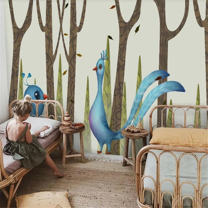 3D Forest bird wallpaper