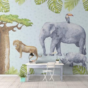 3D Tropical cartoon wallpaper