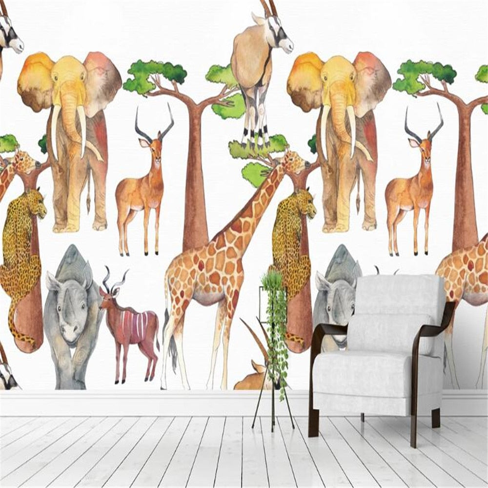 3D African animal wallpaper