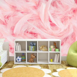 Pink Flamingo Feather Wallpaper