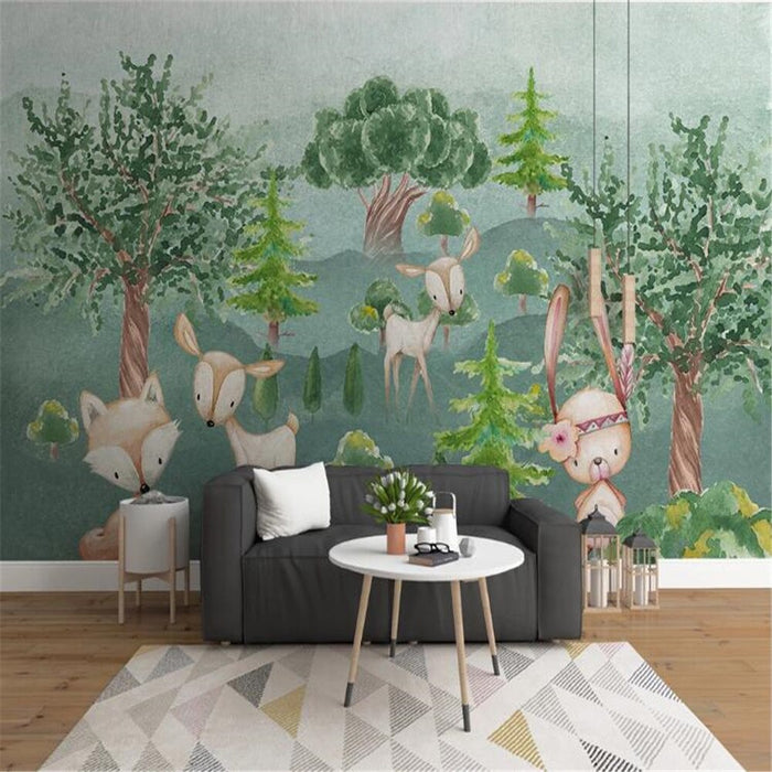 3D Forest decoration wallpaper