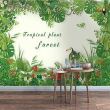 Modern Tropical Plant Forest Wallpaper