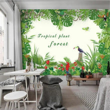 Modern Tropical Plant Forest Wallpaper