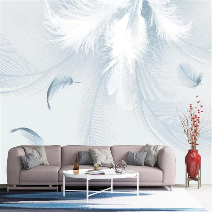 Minimalist Style Feather Wallpaper