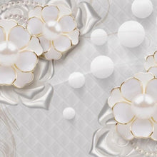 White Jewelry Flower Wallpaper