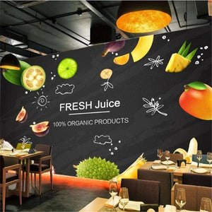 Blackboard Fruit Wallpaper