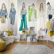 Fashion Girl Clothing Store Wallpaper