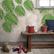 3D Natural Fresh Green Leaves Wallpaper