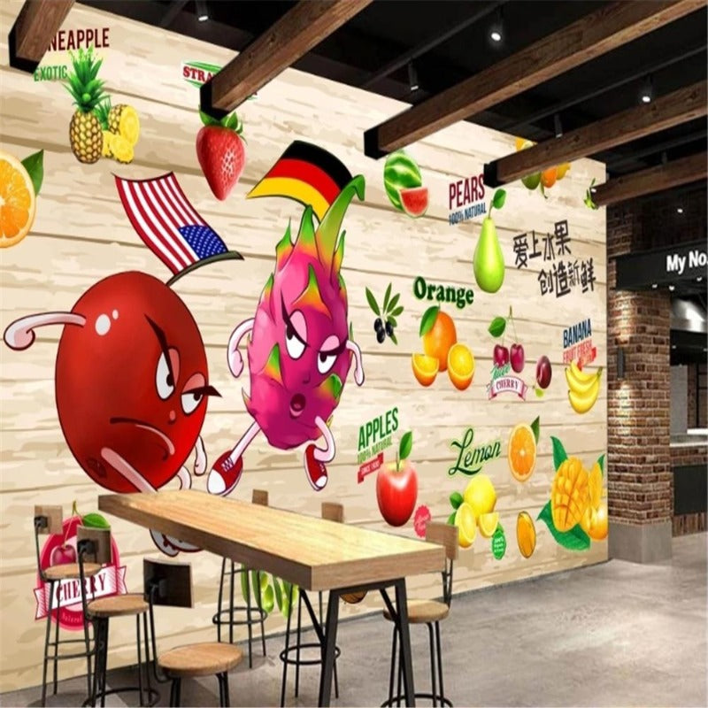 Fresh Fruit Kitchen Wallpaper Wall Mural