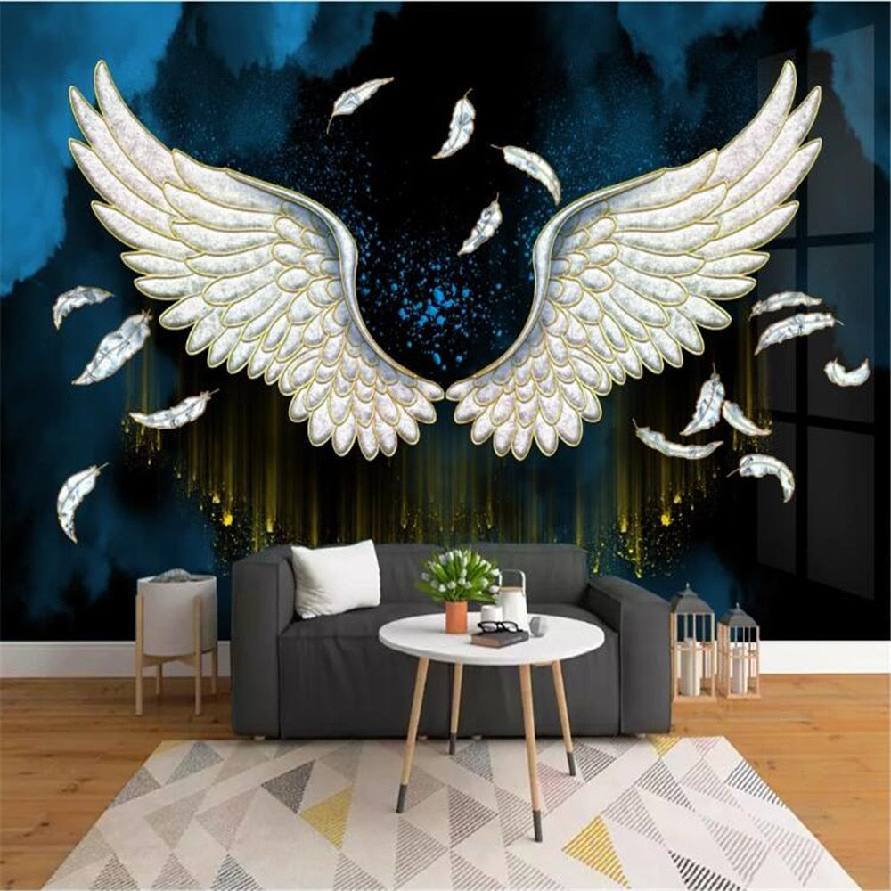 3D Color wings wallpaper