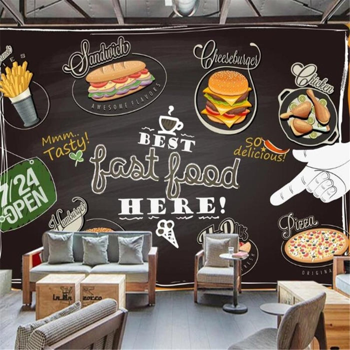 Fast Food Blackboard Wallpaper