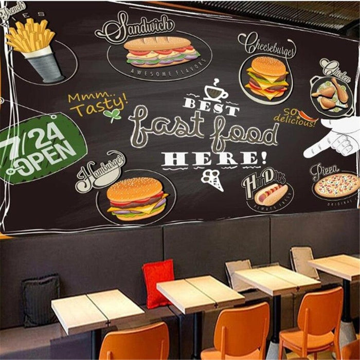 Fast Food Blackboard Wallpaper