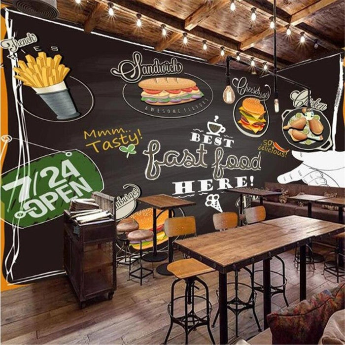 Fast Food Blackboard Wallpaper