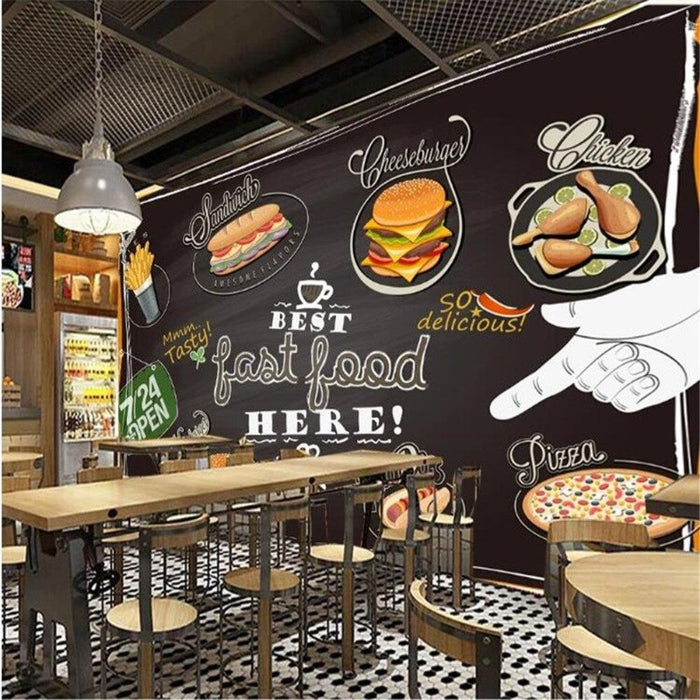 Fast Food Blackboard Wallpaper