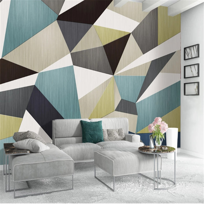 3D minimalist geometric  wallpaper