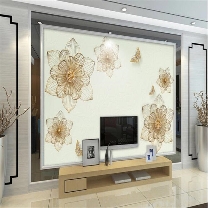 3D Jewelry flower wallpaper