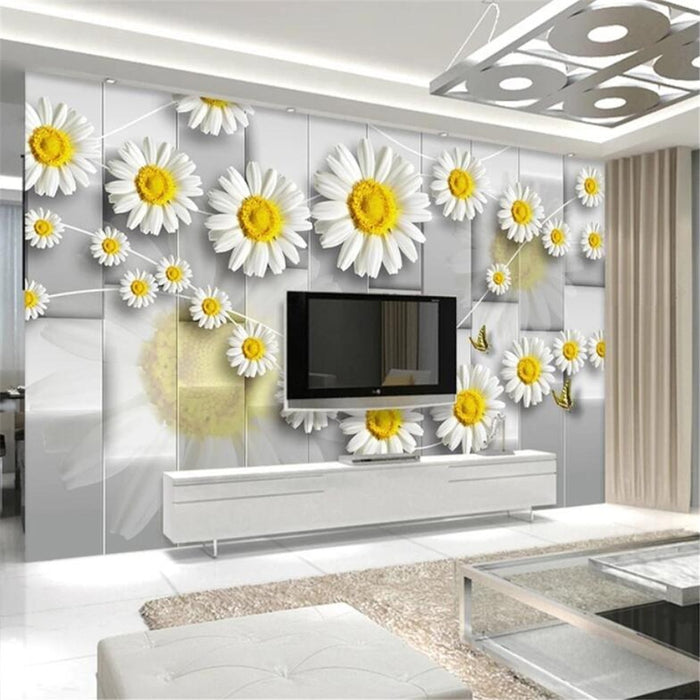 3D Daisy flower wallpaper