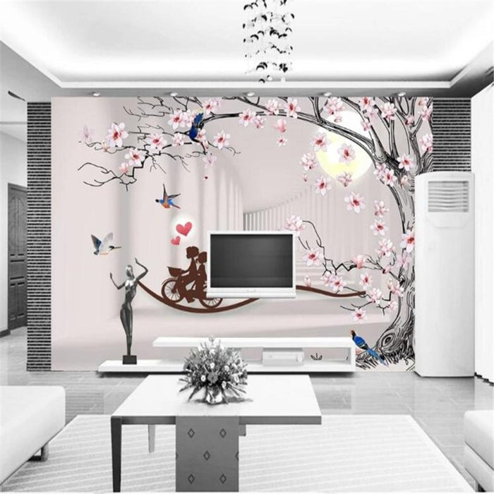 3D Simple Magnolia Tree Wallpaper