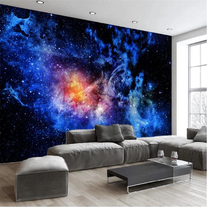 Milofi background wall custom HD simple fantasy interstellar universe starry night sky large wallpaper mural