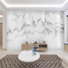 3D White Marble Pattern Wallpaper