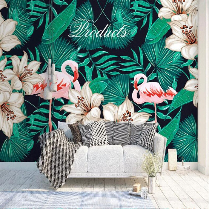 Tropical Flamingo Wallpaper