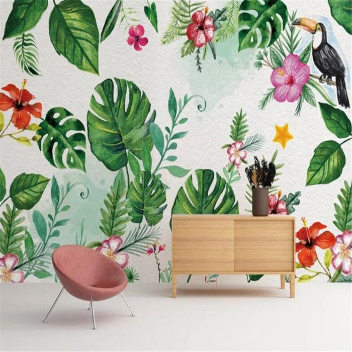Tropical Rainforest Banana Leaf Plant Wallpaper