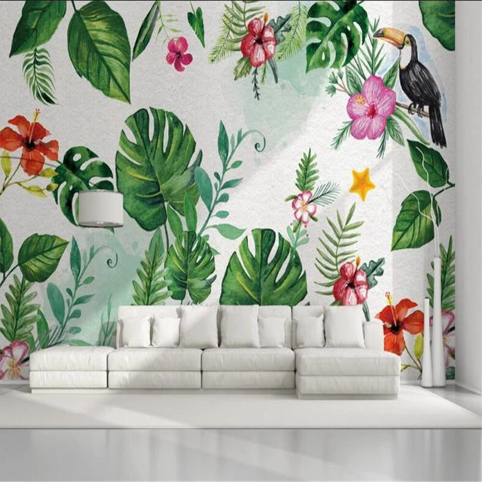 Tropical Rainforest Banana Leaf Plant Wallpaper