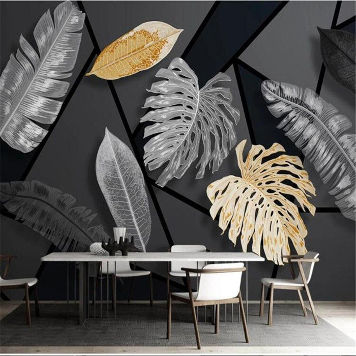 3D Plant Leaf Wallpaper