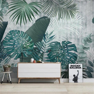 Modern Tropical Leaves Wallpaper