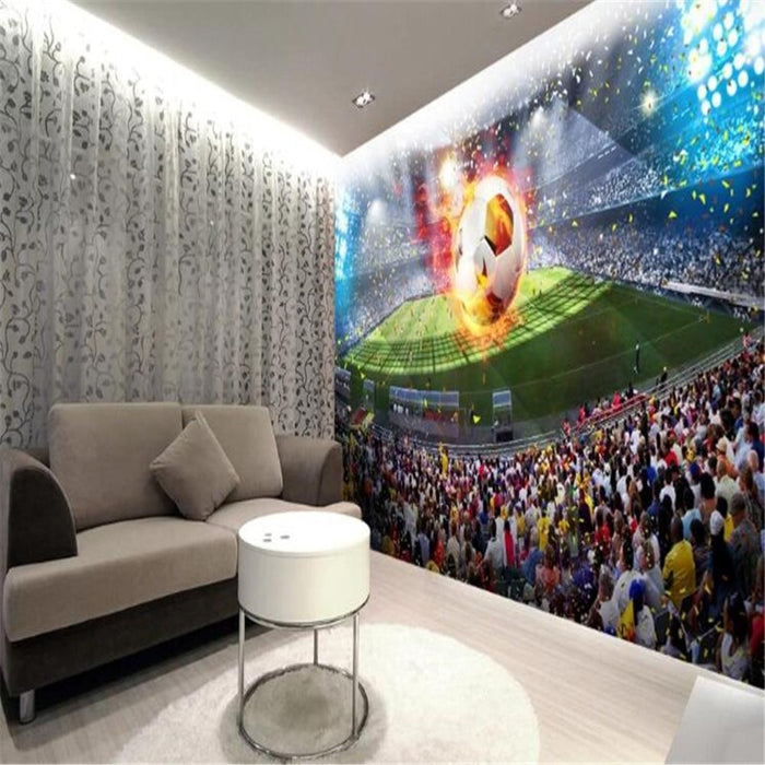3D Football Soccer Field Wallpaper