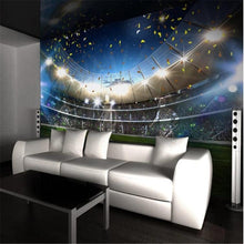 3D Football Soccer Field Light Wallpaper