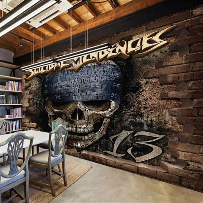 3D Skull Rock Wallpaper