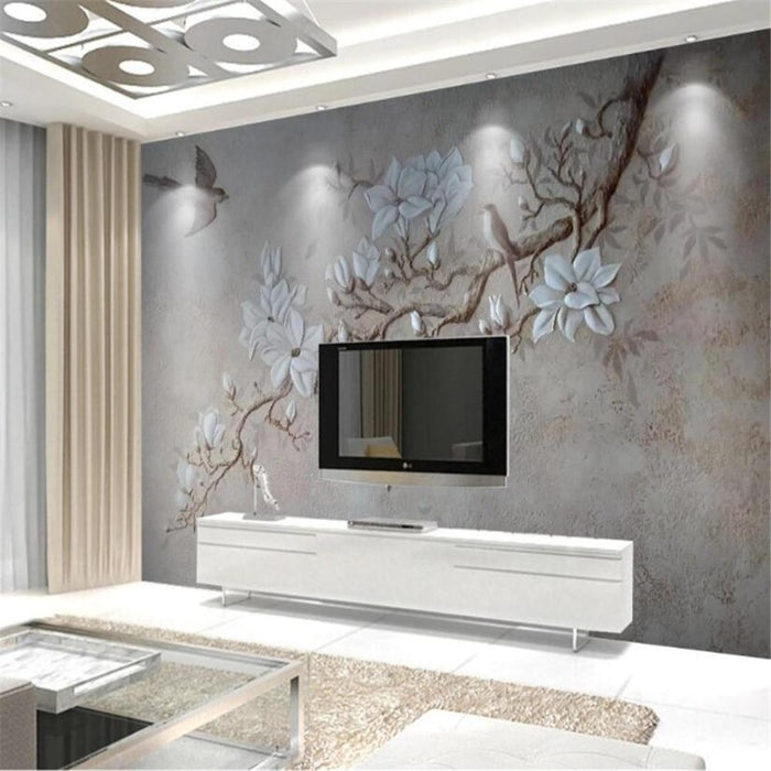 3D Magnolia Flower Wallpaper