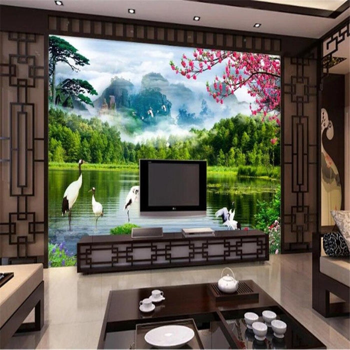 Xianhe Lake Landscape Wallpaper