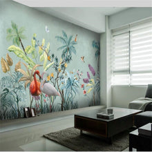 3D Tropical flowers wallpaper