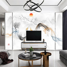 3D Chinese abstract ink wallpaper