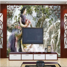 Chinese-Style Hand-Painted Mural Wallpaper