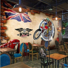 3D Retro British Motorcycle Wallpaper