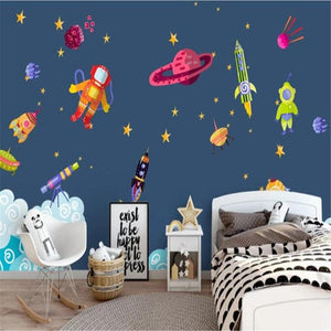Children's Spaceship Wallpaper