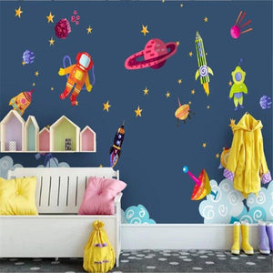 Children's Spaceship Wallpaper