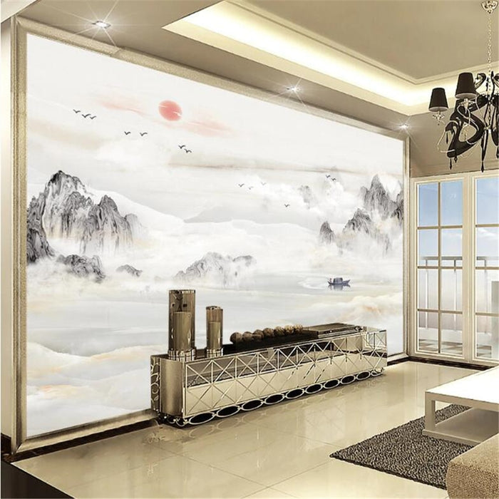 3D Mingzhi mural wallpaper