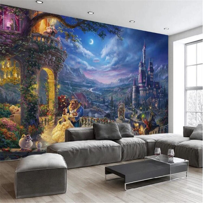 3D Fantasy Castle Peel And Stick Wallpaper